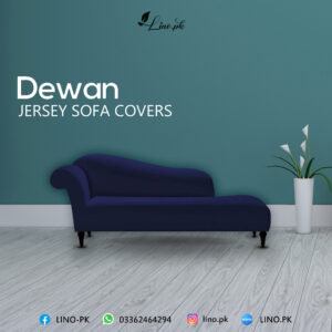 Deewan Sofa Jersey Cover-Blue