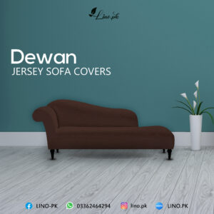Deewan Sofa Jersey Cover-Brown