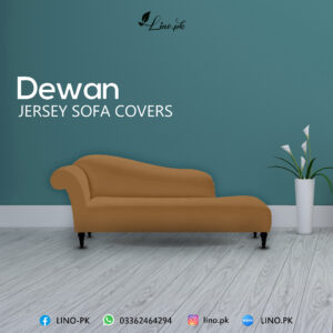 Deewan Sofa Jersey Cover-Camel