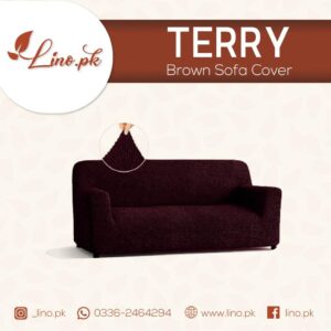 Terry Sofa Cover – BROWN
