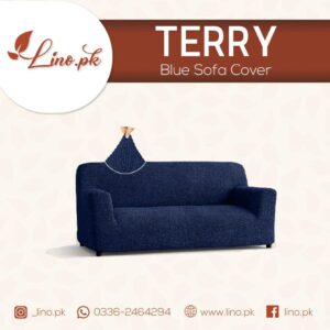 Terry Sofa Cover – BLUE