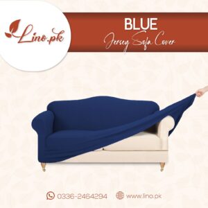 Jersey Sofa Cover- BLUE