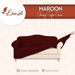 Jersey Sofa Cover- MAROON