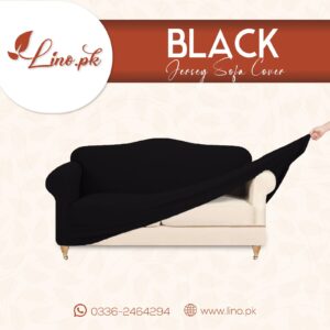 Jersey Sofa Cover- BLACK