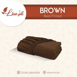 Jersey Fitted Sheet – Brown