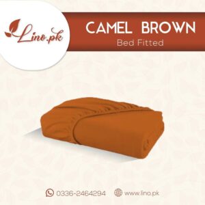 Jersey Fitted Sheet – Camel Brown
