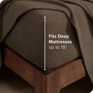 Terry Fitted Sheet – Brown