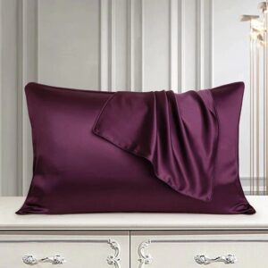 Pair of Satin Pillow Cover – Purple