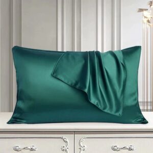 Pair of Satin Pillow Cover – Green