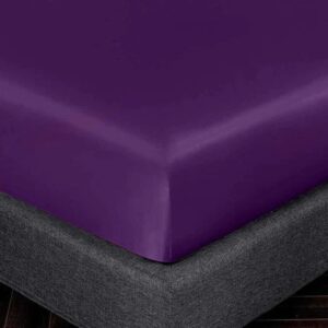 Satin Fitted Sheet – Purple