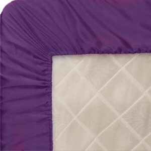 Satin Fitted Sheet – Purple