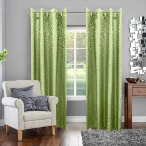 Jacquard Curtains – LIGHT GREEN