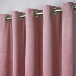 Premium Velvet Curtain – MATE BABY PINK COLOR