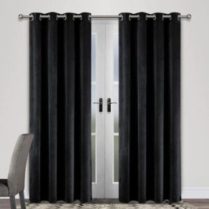 Premium Velvet Curtain – BLACK