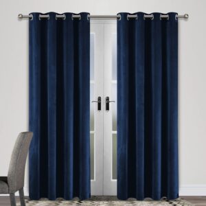Premium Velvet Curtain – NAVY BLUE
