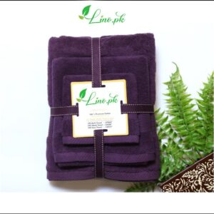 Superior 3 Piece Towel Set – Purple