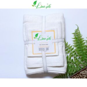 Superior 3 Piece Towel Set – White